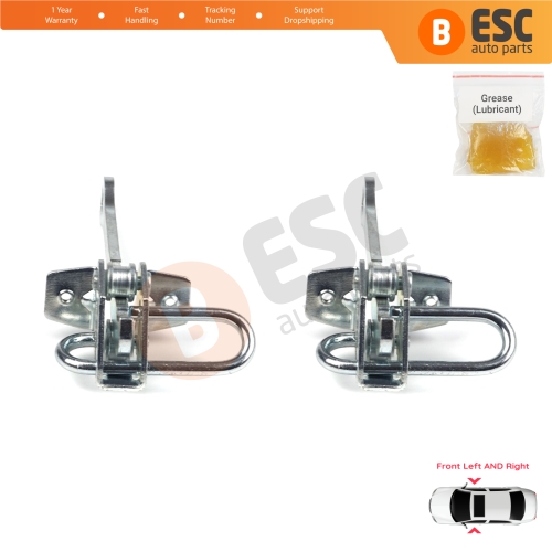 2 Pieces Front Door Hinge Stop Check Strap Limiter for Vauxhall Opel Omega B 1994-2003 Cadillac Catera 1997-2001 5160232