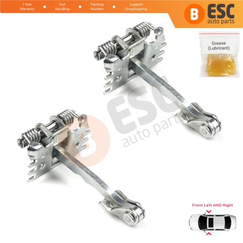 2 Pieces Rear Door Hinge Stop Check Strap Limiter for Renault Laguna MK2 2001-2007 Twingo 2 2007-2014 Wind 8200000722