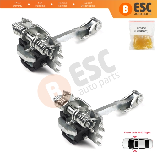 2 Pieces Rear Door Hinge Stop Check Strap Limiter for Renault Laguna MK2 2001-2007 Twingo 2 2007-2014 Wind 8200000722