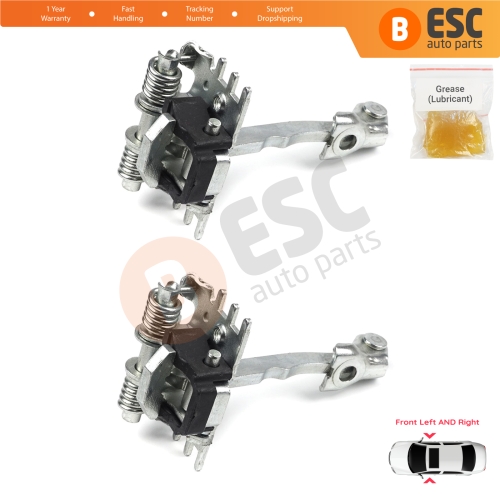 2 Pieces Rear Door Hinge Stop Check Strap Limiter for Renault Laguna MK2 2001-2007 Twingo 2 2007-2014 Wind 8200000722