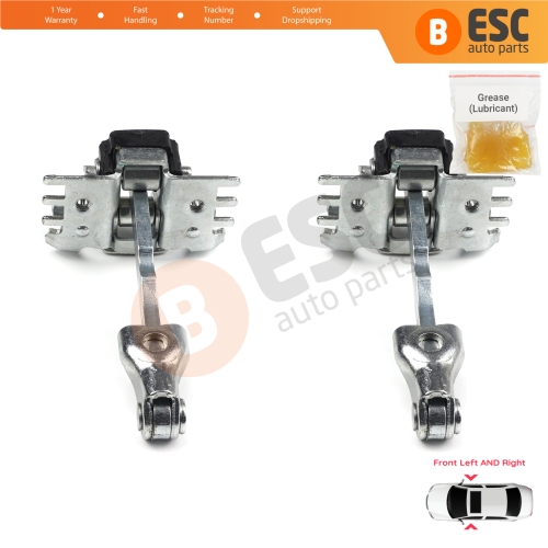 2 Pieces Rear Door Hinge Stop Check Strap Limiter for Renault Laguna MK2 2001-2007 Twingo 2 2007-2014 Wind 8200000722