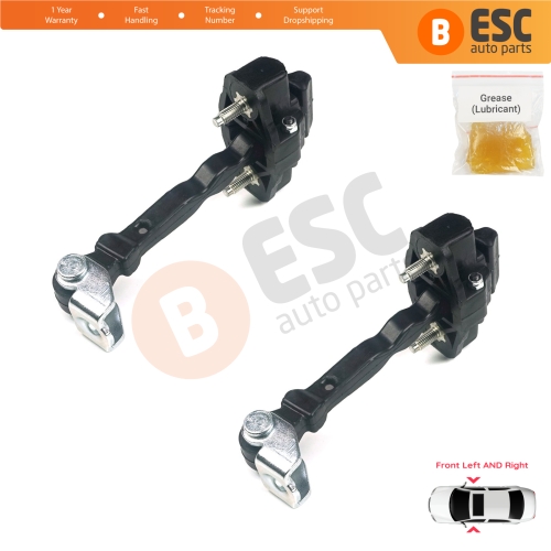2 Pieces Front Door Hinge Stop Check Strap Limiter for Renault Clio MK4 Grandtour Hatchback Estate 2012-2021 804306179R 