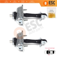 2 Pieces Front Door Hinge Stop Check Strap Limiter for Ford Transit MK7 2006-2014 Tourneo 6C1AV23500AC 