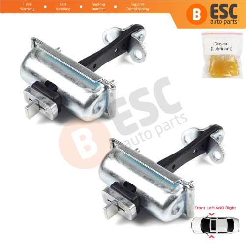 2 Pieces Front Door Hinge Stop Check Strap Limiter for Ford Transit MK7 2006-2014 Tourneo 6C1AV23500AC 