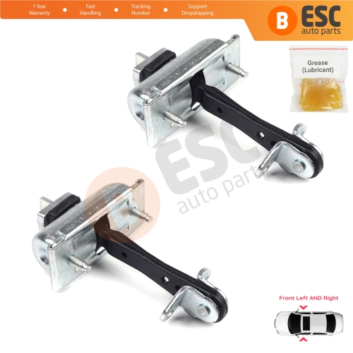 2 Pieces Front Door Hinge Stop Check Strap Limiter for Ford Transit MK7 2006-2014 Tourneo 6C1AV23500AC 