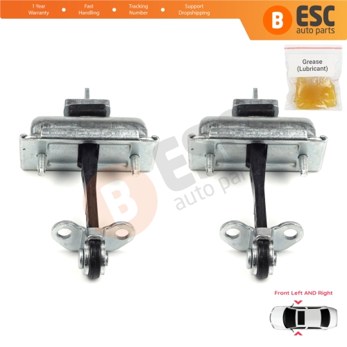 2 Pieces Front Door Hinge Stop Check Strap Limiter for Ford Transit MK7 2006-2014 Tourneo 6C1AV23500AC 