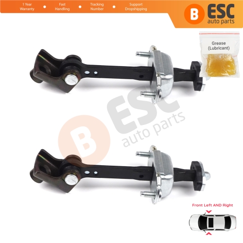 2 Pieces Front Door Hinge Stop Check Strap Limiter for Ford Transit Connect MK1 Tourneo 2002-2013 2T1AV23500AD 