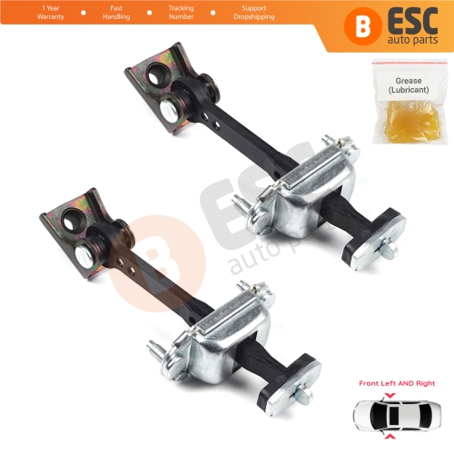 2 Pieces Front Door Hinge Stop Check Strap Limiter for Ford Transit Connect MK1 Tourneo 2002-2013 2T1AV23500AD 