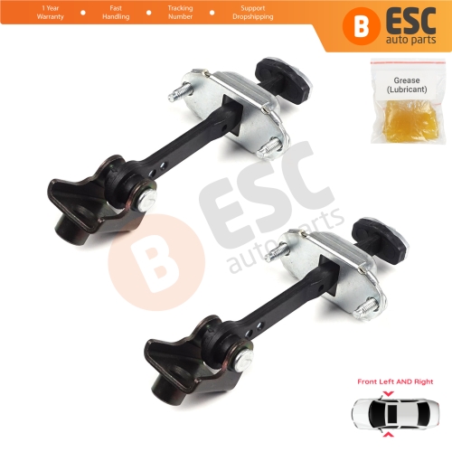 2 Pieces Front Door Hinge Stop Check Strap Limiter for Ford Transit Connect MK1 Tourneo 2002-2013 2T1AV23500AD 
