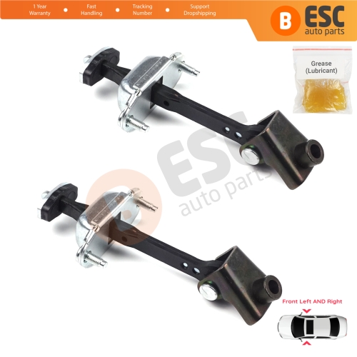 2 Pieces Front Door Hinge Stop Check Strap Limiter for Ford Transit Connect MK1 Tourneo 2002-2013 2T1AV23500AD 