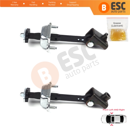 2 Pieces Front Door Hinge Stop Check Strap Limiter for Ford Transit Connect MK1 Tourneo 2002-2013 2T1AV23500AD 
