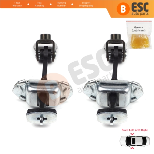 2 Pieces Front Door Hinge Stop Check Strap Limiter for Ford Transit Connect MK1 Tourneo 2002-2013 2T1AV23500AD 