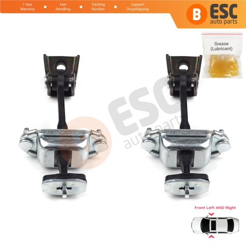 2 Pieces Front Door Hinge Stop Check Strap Limiter for Ford Transit Connect MK1 Tourneo 2002-2013 2T1AV23500AD 