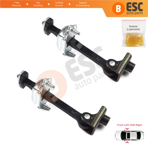 2 Pieces Front Door Hinge Stop Check Strap Limiter for Ford Transit Connect MK1 Tourneo 2002-2013 2T1AV23500AD 
