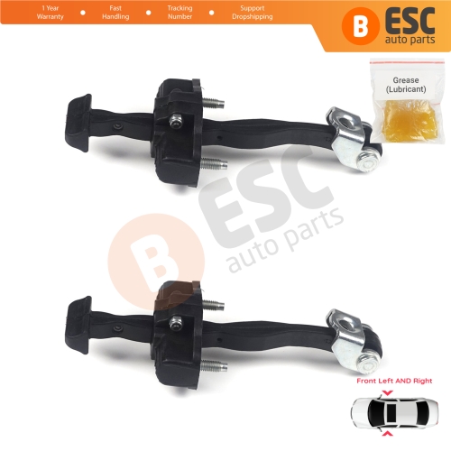 2 Pieces Front Door Hinge Stop Check Strap Limiter for Ford Focus MK3 C346 2010-2019 BM51A23500AA 