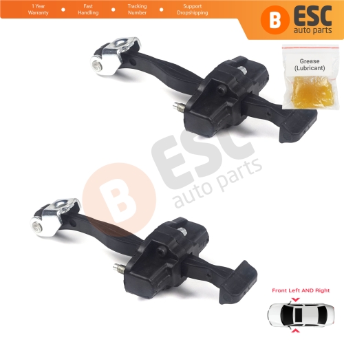 2 Pieces Front Door Hinge Stop Check Strap Limiter for Ford Focus MK3 C346 2010-2019 BM51A23500AA 