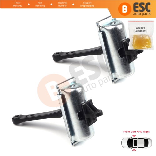 2 Pieces Front Door Hinge Stop Check Strap Limiter for Ford Ranger 1998-2012 2M34J23552BA 