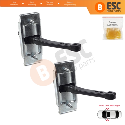 2 Pieces Front Door Hinge Stop Check Strap Limiter for Ford Ranger 1998-2012 2M34J23552BA 
