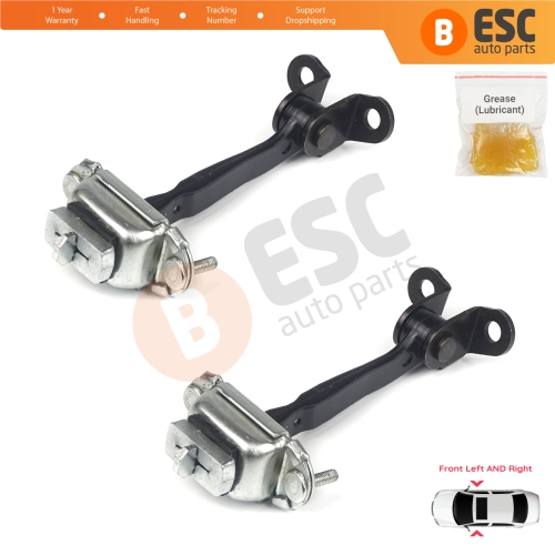 2 Pieces Front Door Hinge Stop Check Strap Limiter for Ford Mondeo MK1 MK2 Turnier 1992-2000 93BBF23500AG 