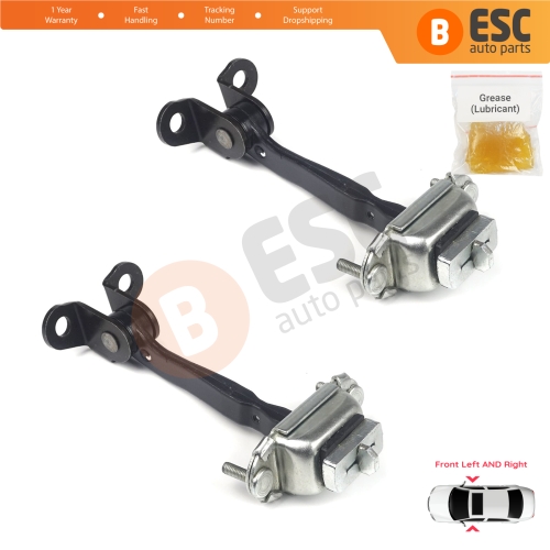 2 Pieces Front Door Hinge Stop Check Strap Limiter for Ford Mondeo MK1 MK2 Turnier 1992-2000 93BBF23500AG 