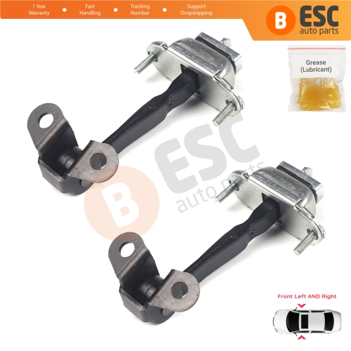 2 Pieces Front Door Hinge Stop Check Strap Limiter for Ford Mondeo MK1 MK2 Turnier 1992-2000 93BBF23500AG 