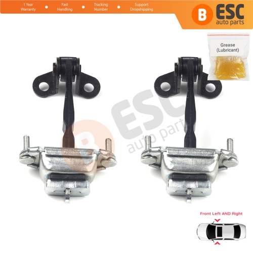 2 Pieces Front Door Hinge Stop Check Strap Limiter for Ford Mondeo MK1 MK2 Turnier 1992-2000 93BBF23500AG 