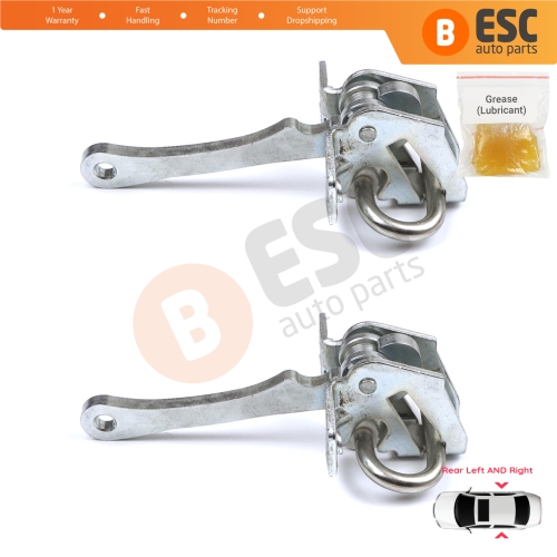 2 Pieces Rear Door Hinge Stop Check Strap Limiter for Fiat Tempra 159 Tipo 160 4/5 Door 46424566 
