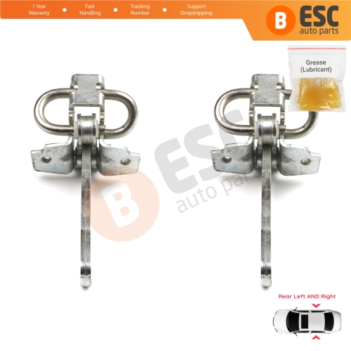 2 Pieces Rear Door Hinge Stop Check Strap Limiter for Fiat Tempra 159 Tipo 160 4/5 Door 46424566 