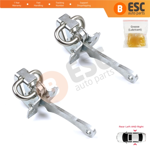 2 Pieces Rear Door Hinge Stop Check Strap Limiter for Fiat Tempra 159 Tipo 160 4/5 Door 46424566 