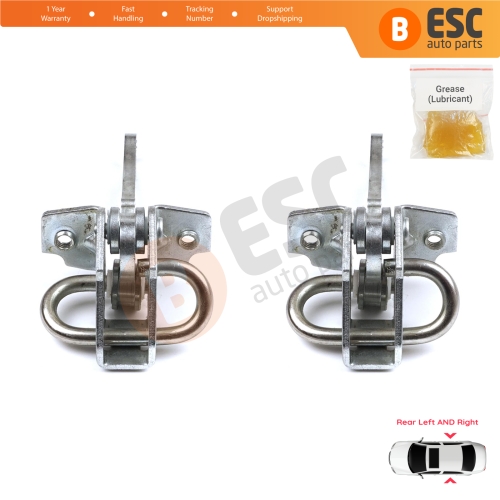 2 Pieces Rear Door Hinge Stop Check Strap Limiter for Fiat Tempra 159 Tipo 160 4/5 Door 46424566 