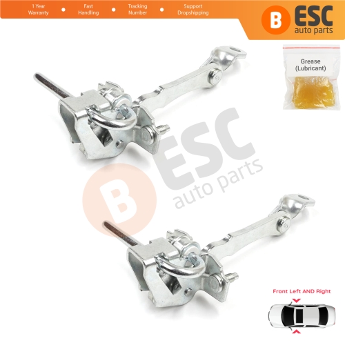 2 Pieces Front Door Hinge Stop Check Strap Limiter for Alfa Romeo 147 2001-2010 GT 937 2003-2010 50512115