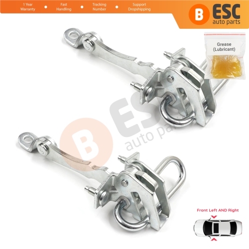 2 Pieces Front Door Hinge Stop Check Strap Limiter for Alfa Romeo 147 2001-2010 GT 937 2003-2010 50512115