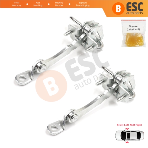 2 Pieces Front Door Hinge Stop Check Strap Limiter for Alfa Romeo 147 2001-2010 GT 937 2003-2010 50512115