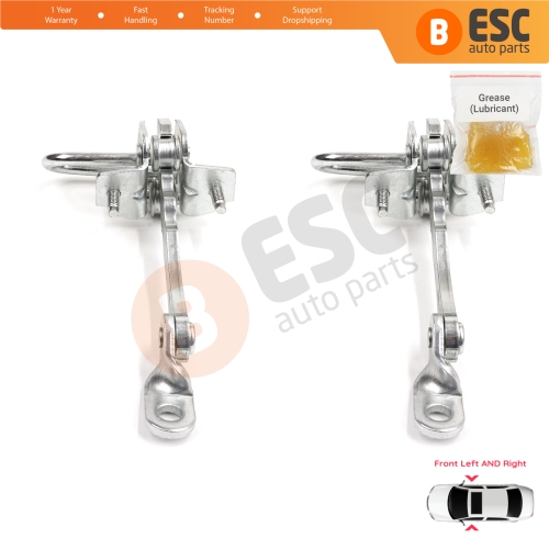 2 Pieces Front Door Hinge Stop Check Strap Limiter for Alfa Romeo 147 2001-2010 GT 937 2003-2010 50512115