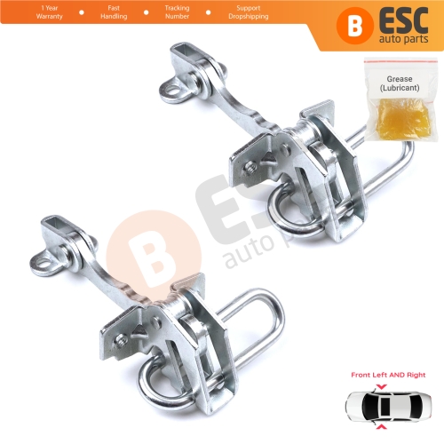 2 Pieces Front Door Hinge Stop Check Strap Limiter for Fiat Punto MK2 188 5-Door 1999-2012 51754186