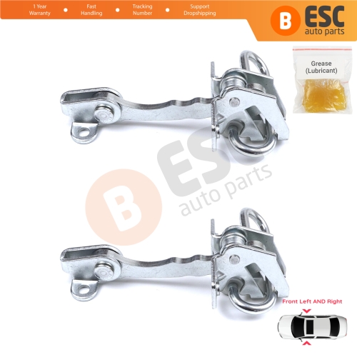 2 Pieces Front Door Hinge Stop Check Strap Limiter for Fiat Punto MK2 188 5-Door 1999-2012 51754186