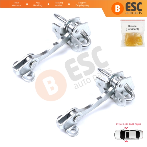 2 Pieces Front Door Hinge Stop Check Strap Limiter for Fiat Punto MK2 188 5-Door 1999-2012 51754186