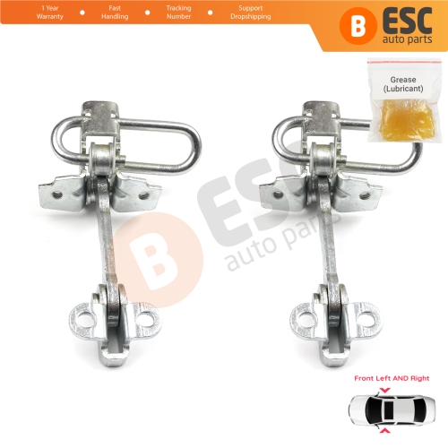 2 Pieces Front Door Hinge Stop Check Strap Limiter for Fiat Punto MK2 188 5-Door 1999-2012 51754186