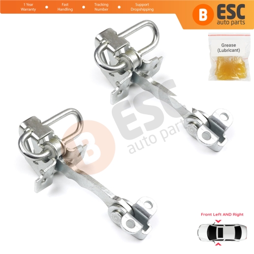 2 Pieces Front Door Hinge Stop Check Strap Limiter for Fiat Punto MK2 188 5-Door 1999-2012 51754186