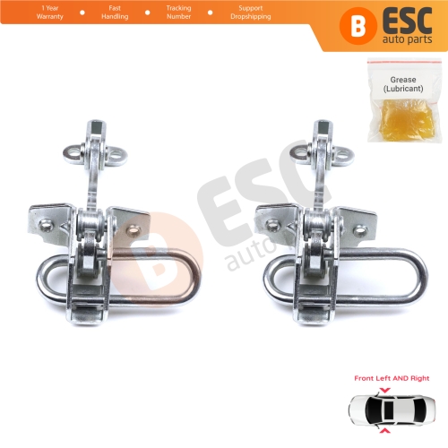 2 Pieces Front Door Hinge Stop Check Strap Limiter for Fiat Punto MK2 188 5-Door 1999-2012 51754186