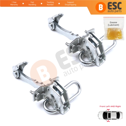 2 Pieces Front Door Hinge Stop Check Strap Limiter for Fiat 500 500C 500/595/695 Abarth 51782989
