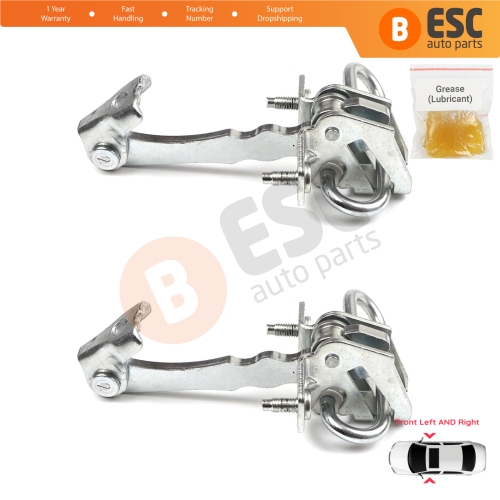 2 Pieces Front Door Hinge Stop Check Strap Limiter for Fiat 500 500C 500/595/695 Abarth 51782989
