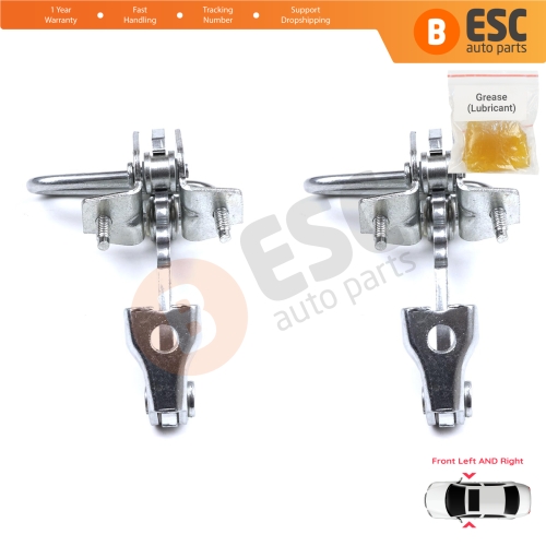 2 Pieces Front Door Hinge Stop Check Strap Limiter for Fiat 500 500C 500/595/695 Abarth 51782989