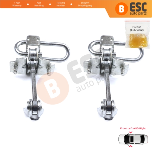 2 Pieces Front Door Hinge Stop Check Strap Limiter for Fiat 500 500C 500/595/695 Abarth 51782989
