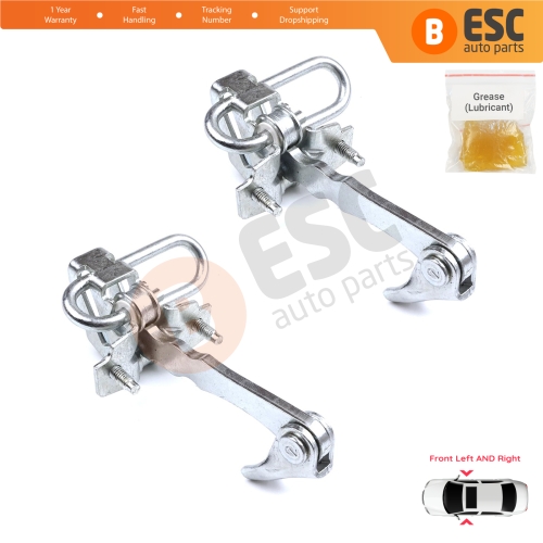 2 Pieces Front Door Hinge Stop Check Strap Limiter for Fiat 500 500C 500/595/695 Abarth 51782989