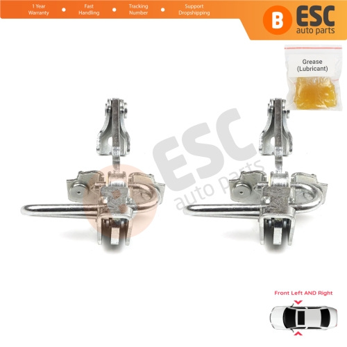 2 Pieces Front Door Hinge Stop Check Strap Limiter for Fiat 500 500C 500/595/695 Abarth 51782989