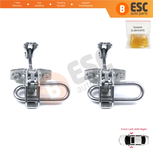 2 Pieces Front Door Hinge Stop Check Strap Limiter for Fiat 500 500C 500/595/695 Abarth 51782989