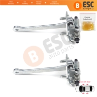 2 Pieces Front Rear Door Hinge Stop Check Strap Limiter for Renault 9 11 7702255777