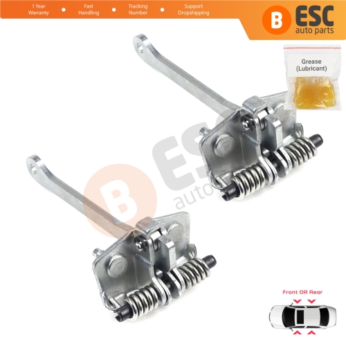 2 Pieces Front Rear Door Hinge Stop Check Strap Limiter for Renault 9 11 7702255777