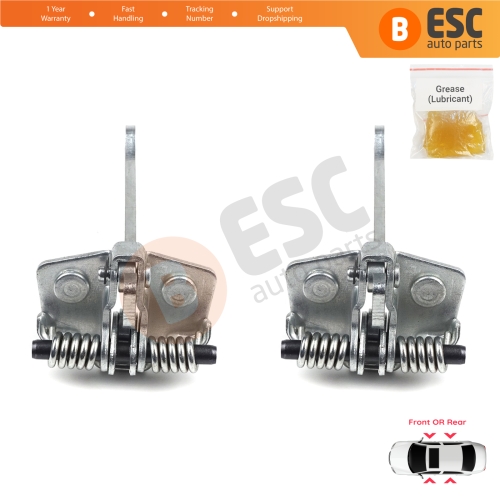 2 Pieces Front Rear Door Hinge Stop Check Strap Limiter for Renault 9 11 7702255777
